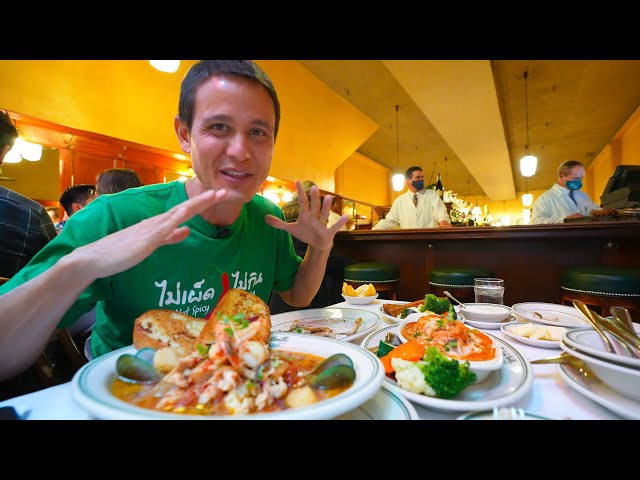 Oldest Restaurant in California!! SAN FRANCISCO FOOD TOUR + Huge Seafood Bowl!!