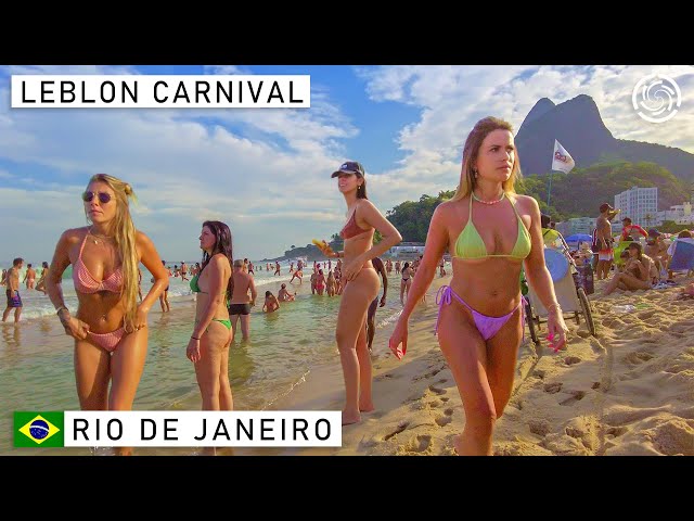 🇧🇷 LEBLON BEACH CARNIVAL | Rio de Janeiro, Brazil | 2022 【 4K UHD 】
