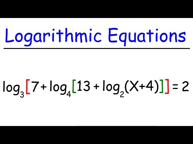 Solving Complex Logarithmic Equations