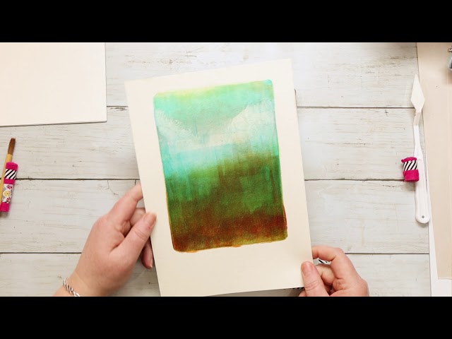 Monoprinting with a gel press
