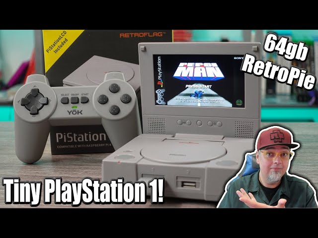 The Tiny PlayStation 1! 64GB RetroPie PlayStation Only! The Raspberry Pi 4 IS AWESOME!