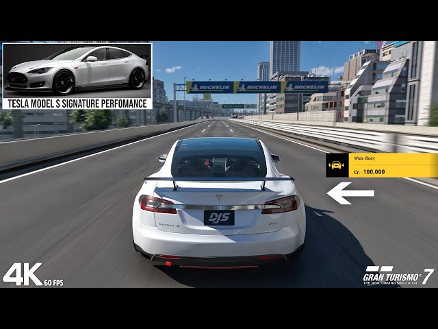Gran Turismo 7 - WIDEBODY Tesla Model S Gameplay (4K 60fps)