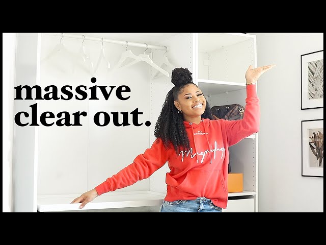 EXTREME PURGE of MY ENTIRE WARDROBE WITH ME! | TheChicNatural 2021