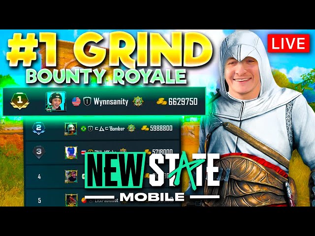 TOP 10 LEADERBOARD GRIND | LEGENDARY BOUNTY ROYALE | NEW STATE MOBILE