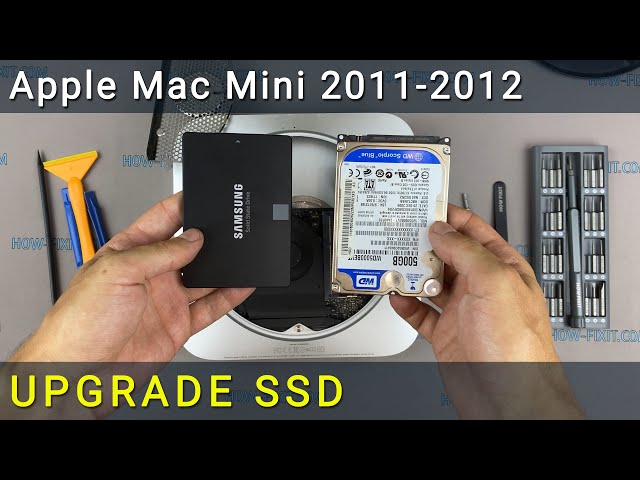 Apple Mac Mini 2011-2012 How to install SSD or Hard Drive replacement