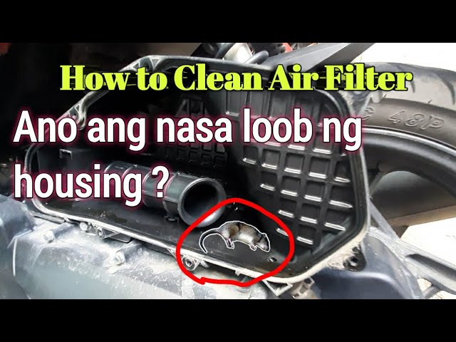 How to Clean Air Filter of Airblade Motorcycle | Paano linisin ang filter