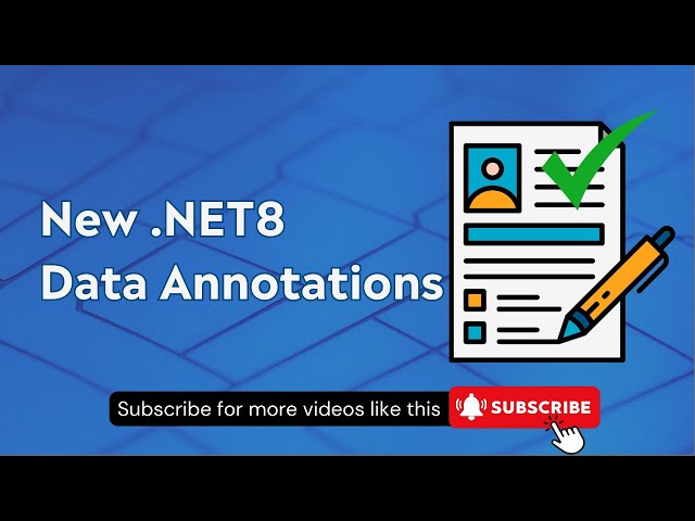 New Data Annotations in  .NET8 in 5 Mins