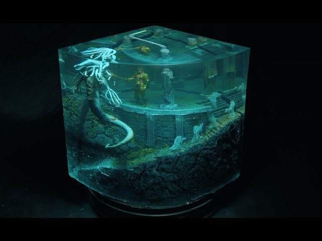 Atlantis Oblivion and Guardian Diorama / Resin Art / Waw Creator