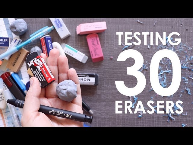 Trying 30 Artist Erasers - WHICH IS THE BEST?!