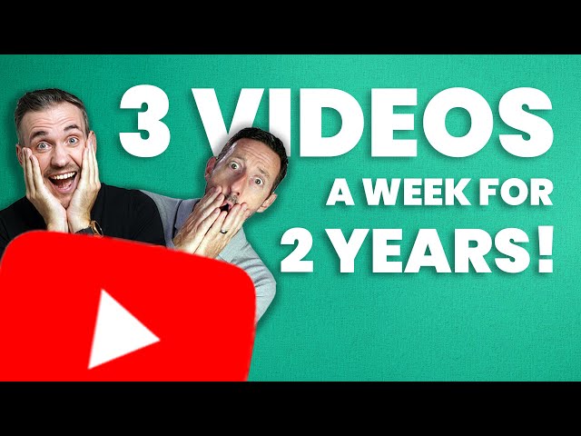 We made 3 YouTube Videos a week for 2 years - Heres what we learnt