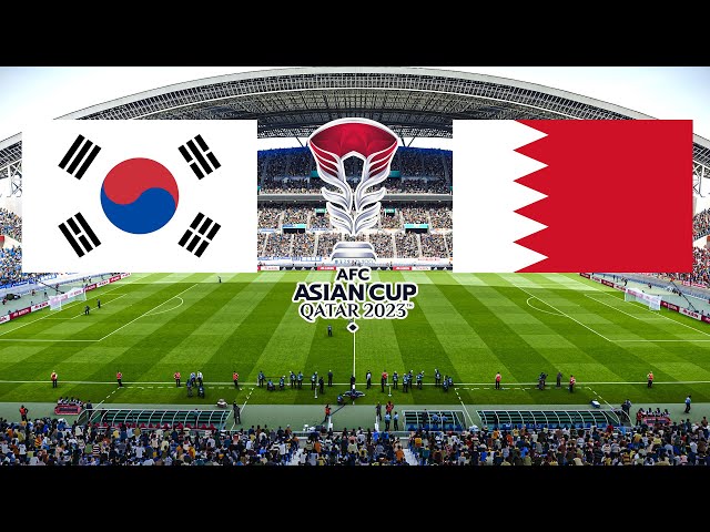Republic OF COREA  vs BAHRAIN | AFC Asian Cup 2024 Qatar | eFootball Pes Gameplay