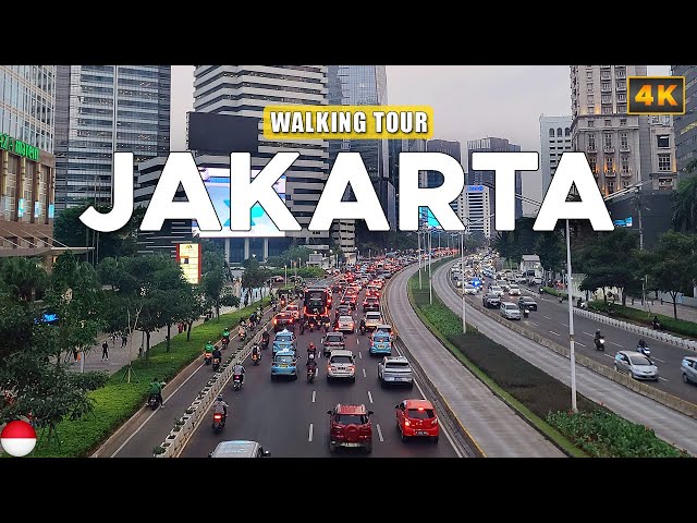 Jakarta INDONESIA - Downtown Walking Tour, Evening Rush Hour