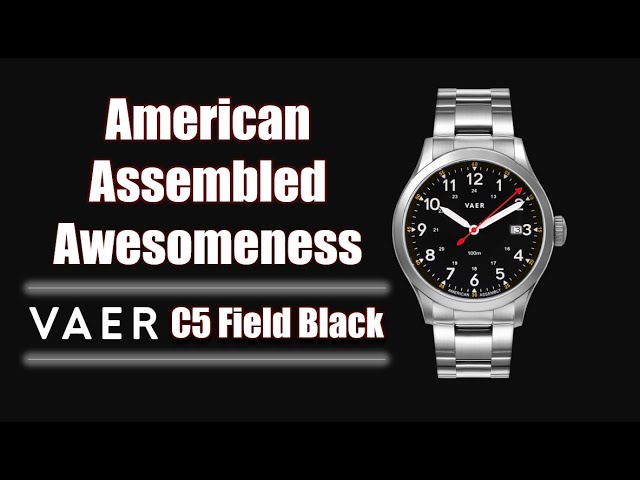 Vaer C5 Field Black USA Quartz Watch on Horween Strap | Unboxing and Review | The Best Starter Watch