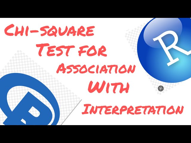 Chi-square test for association or independence in R with detailed interpretation #chisquaretest