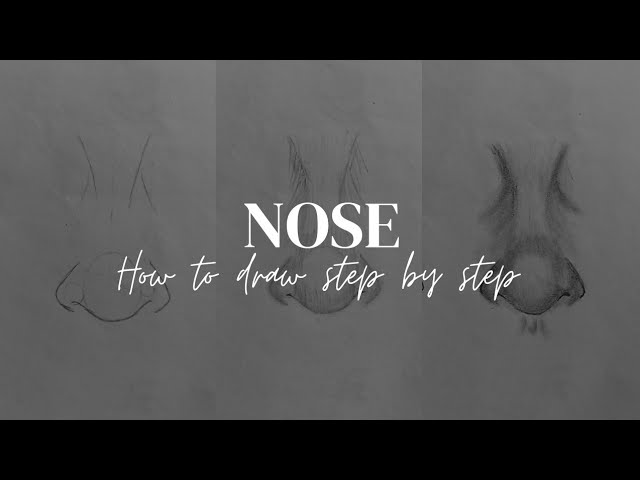 How to draw nose step by step ✨