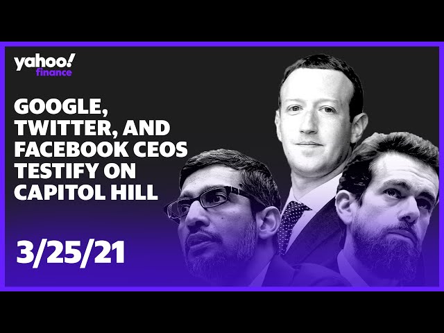 Google, Twitter, and Facebook CEOs testify at remote joint hearing before Congress