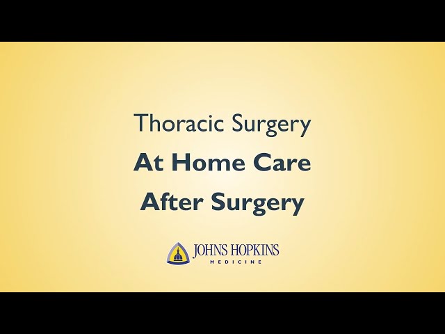Thoracic Surgery Patient Education | Discharge and Home Care