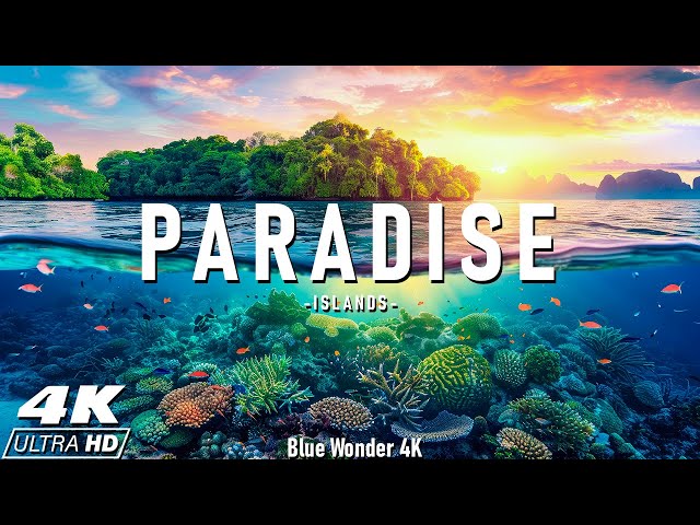 Paradise 4K Scenic Relaxation Film - Peaceful Piano Music - Travel Nature