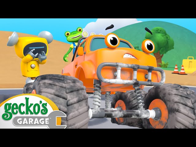 Max's High-Flying Monster Truck Rescue | Gecko's Garage | Cartoons For Kids | Toddler Fun Learning
