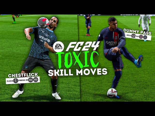 HOW TO DO 10 *TOXIC* SKILL MOVES in EA FC 24