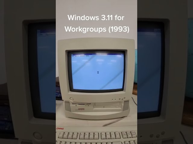 Short: All startups from Microsoft Windows from 1993 to 1985 on REAL HARDWARE!
