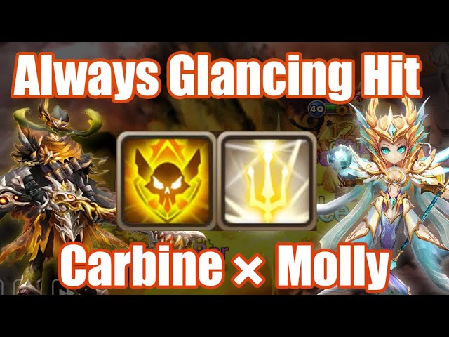 Enemy attacks are always Glancing Hit, Carbine × Molly Combo Debut😇😇😇【Summoners War RTA】