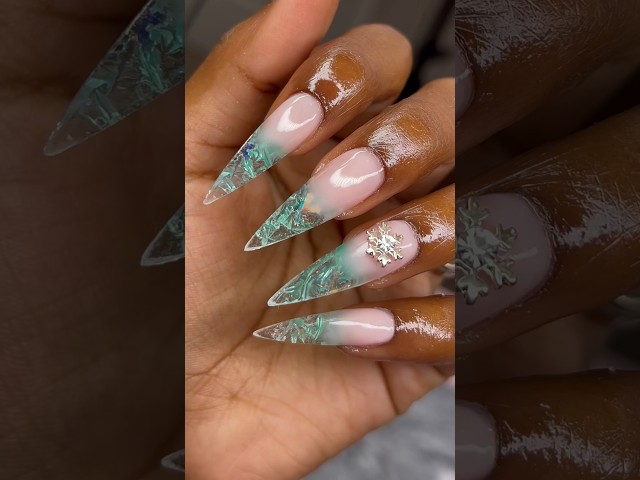 Broken ice nails 💅🏽 ❄️ #nails