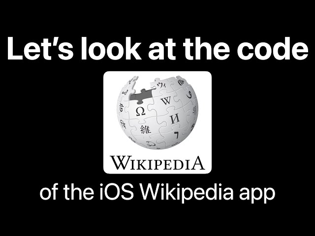Let's look at the code of the iOS Wikipedia app 📱
