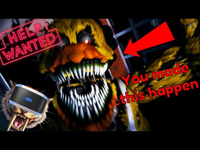 This is why I don’t play horror games - Five Nights At Freddy’s Help Wanted VR