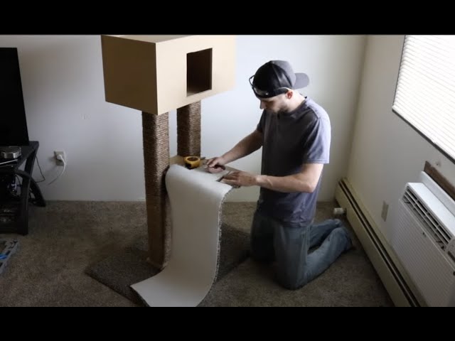 Cat tree build - with commentary