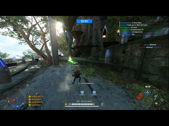 Zooming around the map as Yoda (back to back killstreaks) | Supremacy | Star Wars Battlefront 2
