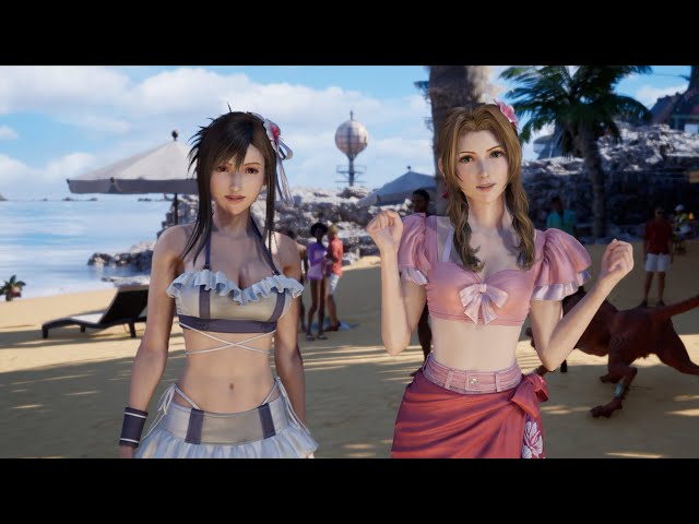 Final Fantasy 7 Rebirth - Tifa & Aerith Full Beach Scene & Boss Fight