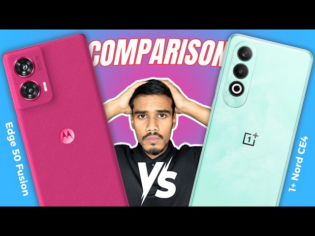 Moto Edge 50 Fusion vs OnePlus Nord CE4 ⚡ The Best Phone Under 25K ?