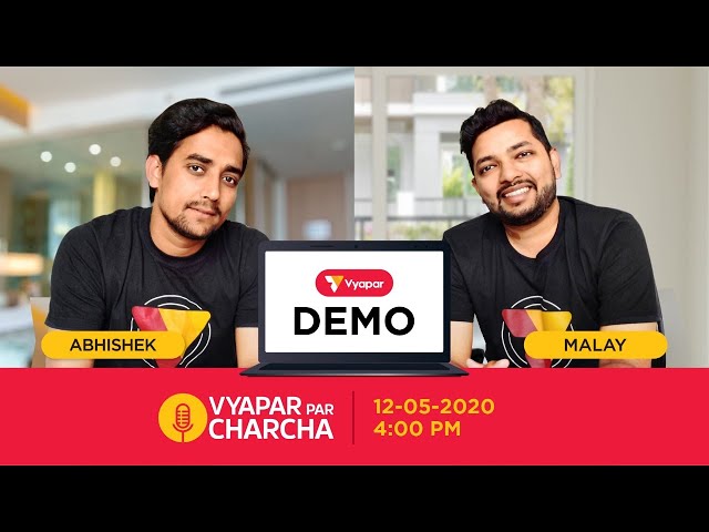 Vyapar Desktop Demo LIVE (Part- 1)