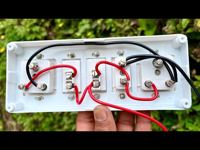 Switch board wiring🥱 | Multi sockets board connection |