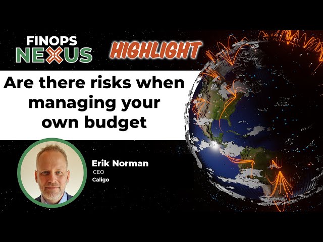 Highlights: Are there risks or controls when managing your own budget (FinOps)