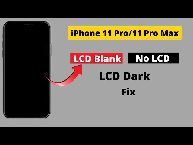 iPhone 11 Pro Max black screen fix! No lcd after Dropped/Water fix.