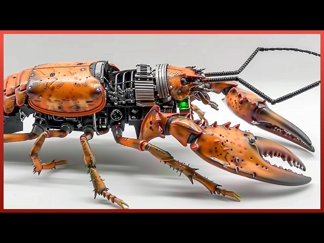 Man Turns DEAD Animals Into Mind Blowing ROBOTS | Cyborg Beetle & Lobster by @YiZhizhu