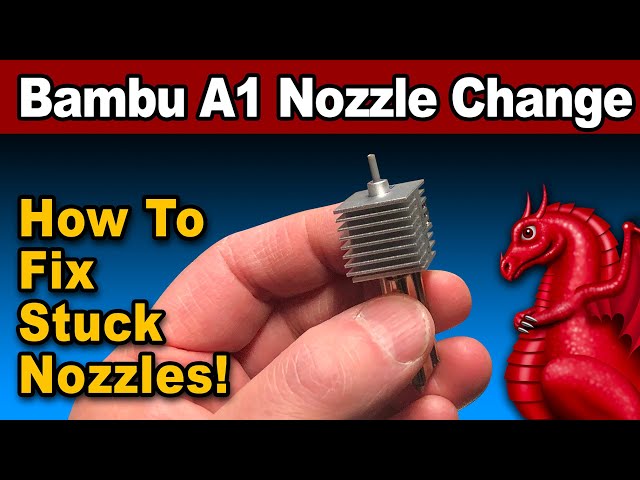 Bambu Lab A1/A1 Mini Stuck Nozzles - easy fix for difficult to remove nozzles!