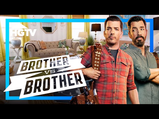 BOLD Living Room Transformations in Los Angeles | Brother vs. Brother | HGTV