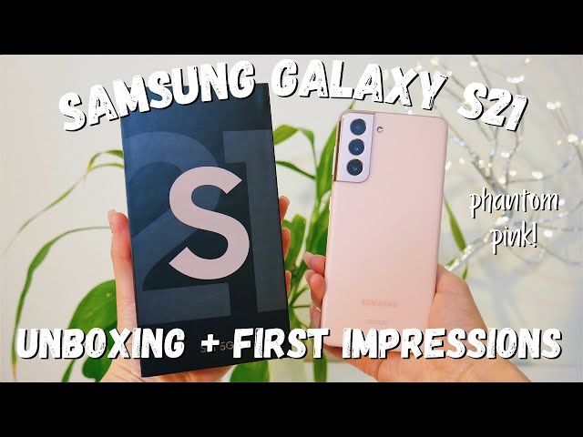 SAMSUNG GALAXY S21 Unboxing & First Impressions (Phantom Pink)