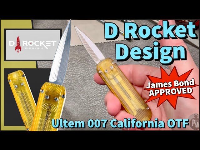 DRocket Design — Ultem 007 California OTF Pocket Knife — Perfect Option for EDC / Concealed Carry