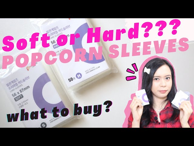 [ENG] Difference between Soft and Hard Popcorn Sleeves?  I   Popcorn Sleeves Unboxing & Review