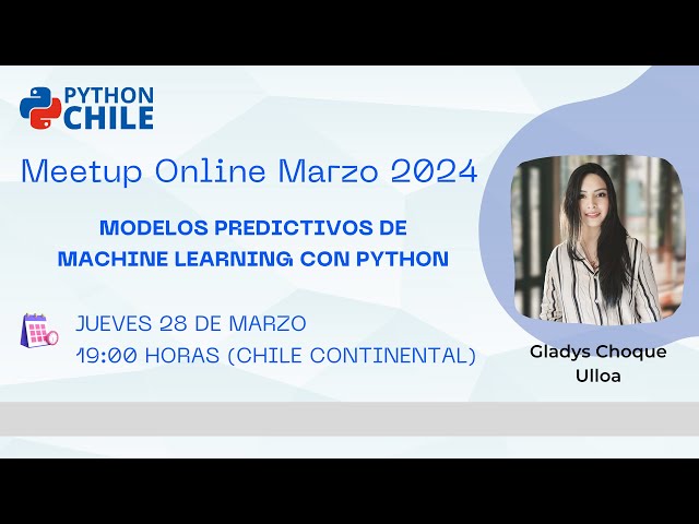 Meetup Marzo 2024: Modelos Predictivos de Machine Learning con Python