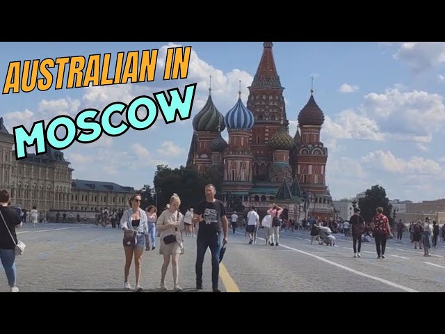 Australian In Moscow Red Square Street Walking TOUR Russia St Basil's Cathedral
