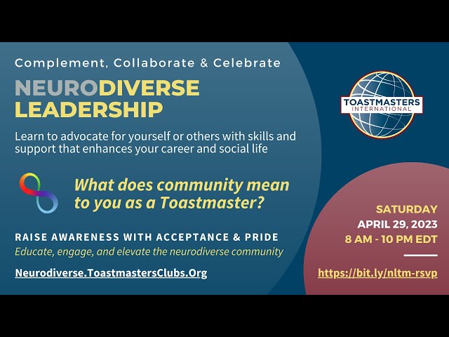 Community for Neurodiverse Leadership Toastmasters