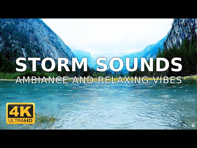 The Perfect Storm Sound: Thunder & Rain Over a Lake | 4K Nature Ambiance to Relax & Sleep