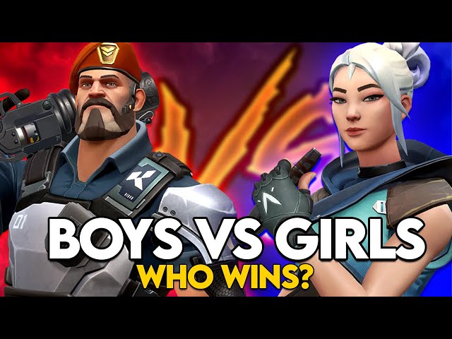 Valorant But It's BOYS VS GIRLS... (and They're ALL BRONZE)