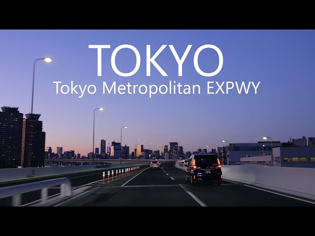 4K Night Drive on Tokyo Met. EXPWY | Funaboribashi - Rainbow Bridge - Ikebukuro - Harumi