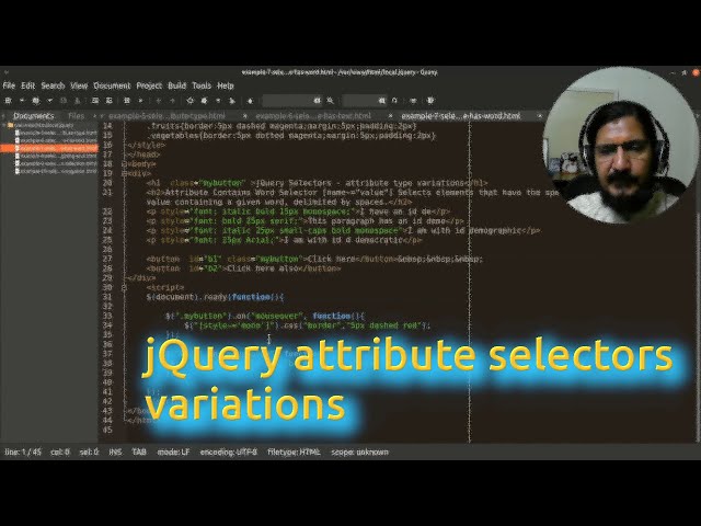 jQuery attribute selectors variations